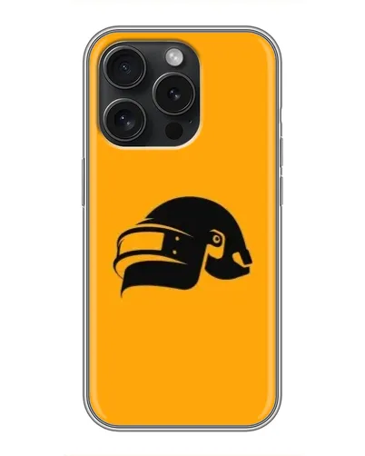 Чехол для iPhone 16 Pro с картинкой «PUBG — золотой шлем»
