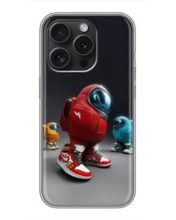 Чехол для iPhone 16 Pro с картинкой «Among Us — 3D стиль» Чехол для iPhone 16 Pro с картинкой «Among Us — 3D стиль»