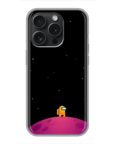 Чехол для iPhone 16 Pro с картинкой «Одинокий герой на планете»