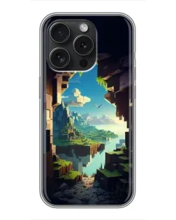 Чехол для iPhone 16 Pro с картинкой «Вид из пещеры»