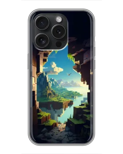 Чехол для iPhone 16 Pro с картинкой «Вид из пещеры»