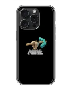 Чехол для iPhone 16 Pro с картинкой «Алмазная кирка»