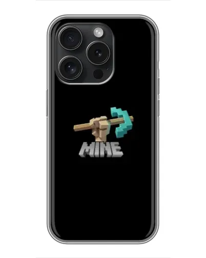 Чехол для iPhone 16 Pro с картинкой «Алмазная кирка»