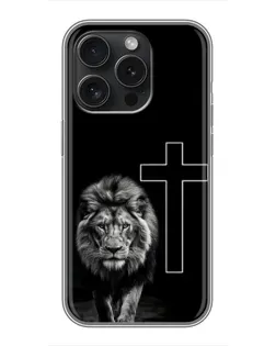 Чехол для iPhone 16 Pro с картинкой «Лев и Крест» Чехол для iPhone 16 Pro с картинкой «Лев и Крест»