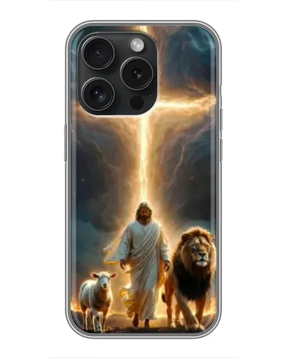 Чехол для iPhone 16 Pro с картинкой «Лев Иуды и Свет» Чехол для iPhone 16 Pro с картинкой «Лев Иуды и Свет»