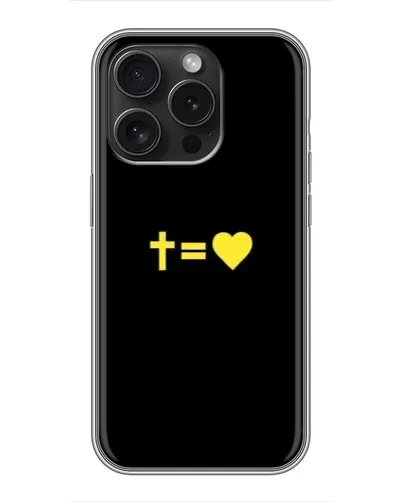 Чехол для iPhone 16 Pro с картинкой «Сердце и Крест» Чехол для iPhone 16 Pro с картинкой «Сердце и Крест»