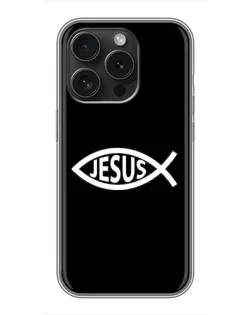 Чехол для iPhone 16 Pro с картинкой «Классический Jesus»