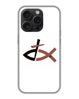 Чехол для iPhone 16 Pro с картинкой «Рыба и крест»