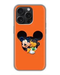 Чохол для iPhone 16 Pro з картинкою «Серце Міккі Мінні»
