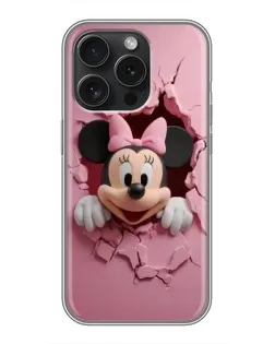 Чохол для iPhone 16 Pro з картинкою «Мінні крізь стіну»