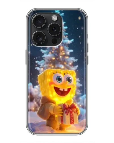 Чохол для iPhone 16 Pro з картинкою «Різдвяний Спанч Боб» Чохол для iPhone 16 Pro з картинкою «Різдвяний Спанч Боб»