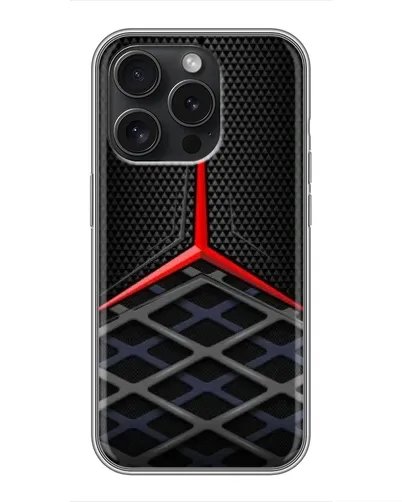 Чехол для iPhone 16 Pro с картинкой «Mercedes Carbon Grid» Чехол для iPhone 16 Pro с картинкой «Mercedes Carbon Grid»
