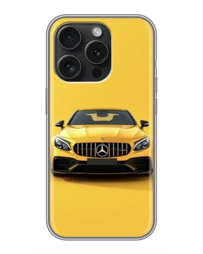 Чехол для iPhone 16 Pro с картинкой «Желтый Mercedes GT» Чехол для iPhone 16 Pro с картинкой «Желтый Mercedes GT»