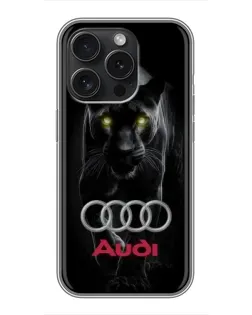 Чохол для iPhone 16 Pro з картинкою «Пантера та Audi»