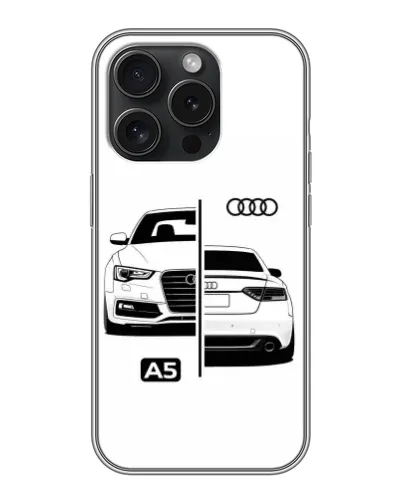 Чохол для iPhone 16 Pro з картинкою «Audi — контрастний дизайн» Чохол для iPhone 16 Pro з картинкою «Audi — контрастний дизайн»