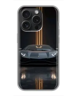 Чохол для iPhone 16 Pro з картинкою «Lamborghini золоті лінії» Чохол для iPhone 16 Pro з картинкою «Lamborghini золоті лінії»
