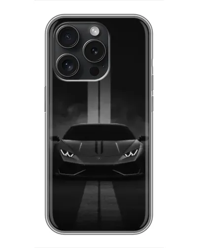 Чохол для iPhone 16 Pro з картинкою «Lamborghini симетрія доріг»