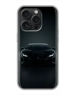 Чохол для iPhone 16 Pro з картинкою «Чорний Lamborghini Aventador» Чохол для iPhone 16 Pro з картинкою «Чорний Lamborghini Aventador»