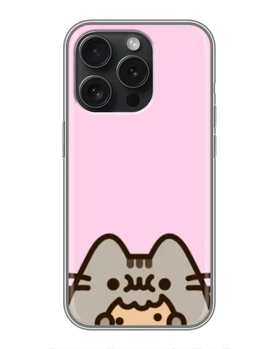 Чохол для iPhone 16 Pro з картинкою «Pusheen та печиво»