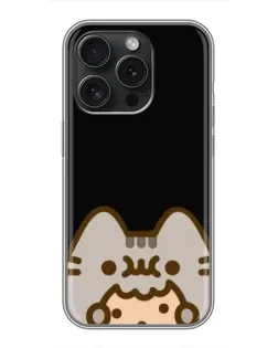 Чохол для iPhone 16 Pro з картинкою «Пушин на чорному»