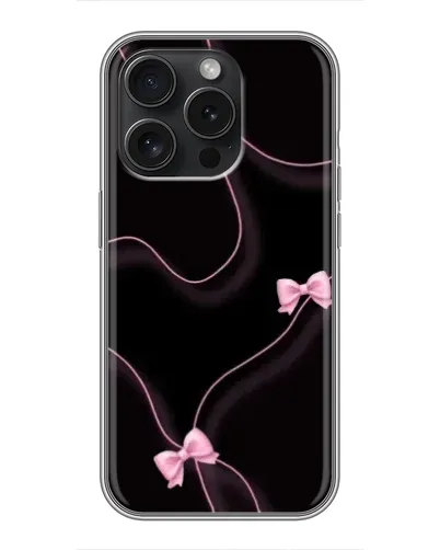 Чехол для iPhone 16 Pro с картинкой «Розовые ленты» Чехол для iPhone 16 Pro с картинкой «Розовые ленты»