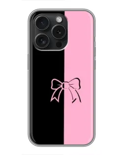 Чехол для iPhone 16 Pro с картинкой «Половинки банта»