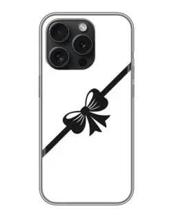 Чехол для iPhone 16 Pro с картинкой «Диагональный бант»