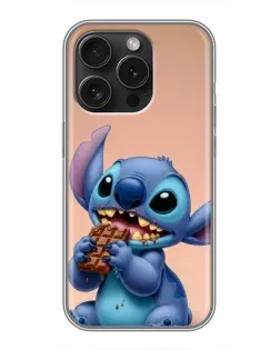 Чехол для iPhone 16 Pro с картинкой «Стич ест шоколад» Чехол для iPhone 16 Pro с картинкой «Стич ест шоколад»