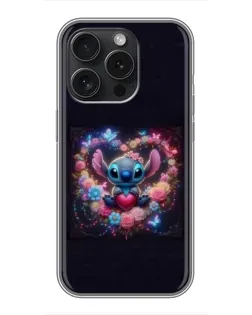 Чехол для iPhone 16 Pro с картинкой «Stitch в цветах» Чехол для iPhone 16 Pro с картинкой «Stitch в цветах»