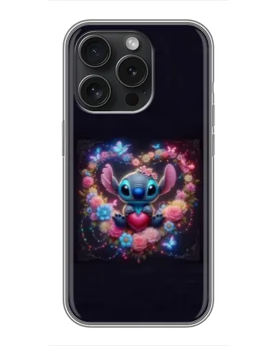 Чехол для iPhone 16 Pro с картинкой «Stitch в цветах» Чехол для iPhone 16 Pro с картинкой «Stitch в цветах»