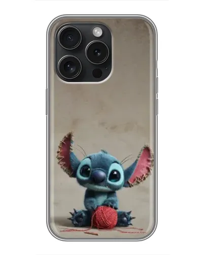 Чехол для iPhone 16 Pro с картинкой «Стич на коричневом фоне» Чехол для iPhone 16 Pro с картинкой «Стич на коричневом фоне»