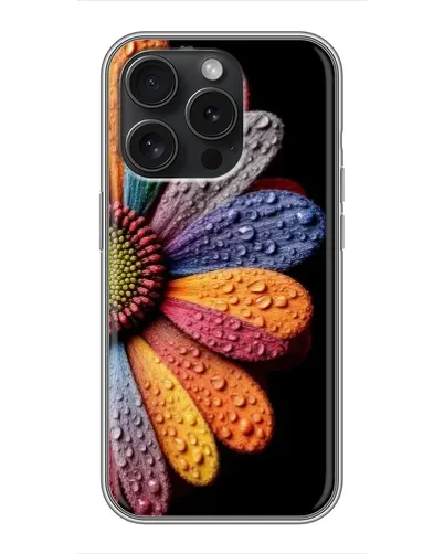 Чохол для iPhone 16 Pro з картинкою «Райдужна квітка» Чохол для iPhone 16 Pro з картинкою «Райдужна квітка»