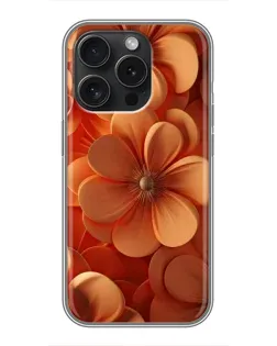 Чохол для iPhone 16 Pro з картинкою «Помаранчева макро квітка» Чохол для iPhone 16 Pro з картинкою «Помаранчева макро квітка»
