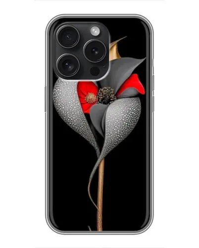 Чохол для iPhone 16 Pro з картинкою «Срібна фантазійна квітка» Чохол для iPhone 16 Pro з картинкою «Срібна фантазійна квітка»