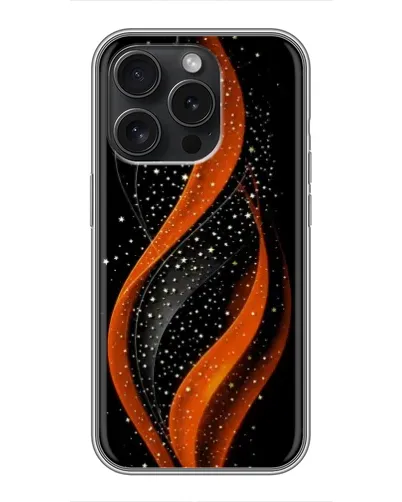 Чехол для iPhone 16 Pro с картинкой «Огненная звездная волна»