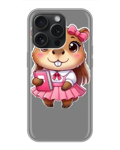 Чехол для iPhone 16 Pro с картинкой «Девочка капибара» Чехол для iPhone 16 Pro с картинкой «Девочка капибара»