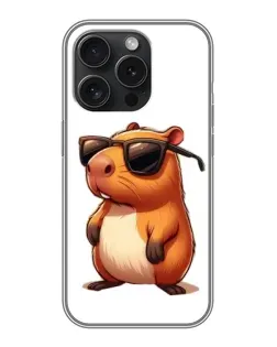 Чехол для iPhone 16 Pro с картинкой «Капибара в очках» Чехол для iPhone 16 Pro с картинкой «Капибара в очках»