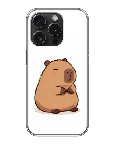 Чехол для iPhone 16 Pro с картинкой «Толстенькая капибара» Чехол для iPhone 16 Pro с картинкой «Толстенькая капибара»