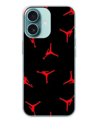 Чохол для iPhone 16 з картинкою «Jordan Red Pattern» Чохол для iPhone 16 з картинкою «Jordan Red Pattern»