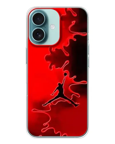 Чохол для iPhone 16 з картинкою «Jordan Red Smoke» Чохол для iPhone 16 з картинкою «Jordan Red Smoke»