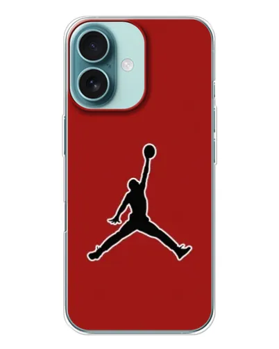 Чохол для iPhone 16 з картинкою «Jordan Red Back» Чохол для iPhone 16 з картинкою «Jordan Red Back»