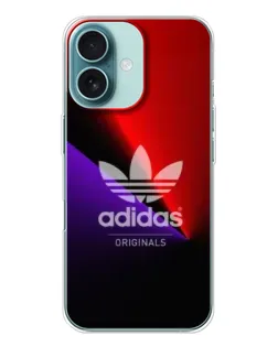 Чехол для iPhone 16 с картинкой «Adidas Red Neon» Чехол для iPhone 16 с картинкой «Adidas Red Neon»