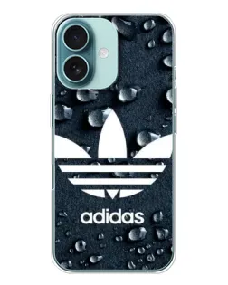Чохол для iPhone 16 з картинкою «Adidas Trefoil Blue» Чохол для iPhone 16 з картинкою «Adidas Trefoil Blue»