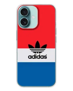 Чохол для iPhone 16 з картинкою «Ретро блоки Adidas»