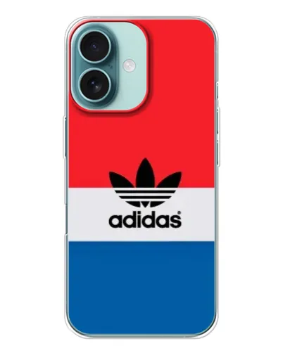 Чохол для iPhone 16 з картинкою «Ретро блоки Adidas»