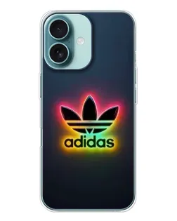 Чохол для iPhone 16 з картинкою «Неоновий Adidas»