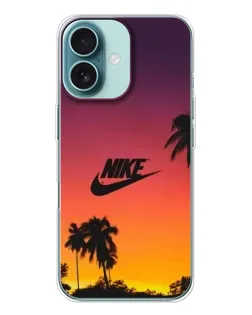 Чохол для iPhone 16 з картинкою «Nike на заході сонця»