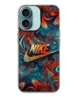 Чохол для iPhone 16 з картинкою «Nike в абстракції»