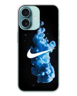 Чохол для iPhone 16 з картинкою «Nike та синій дим»