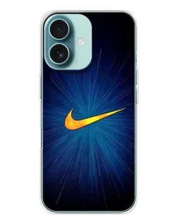 Чохол для iPhone 16 з картинкою «Синій пульс Nike»